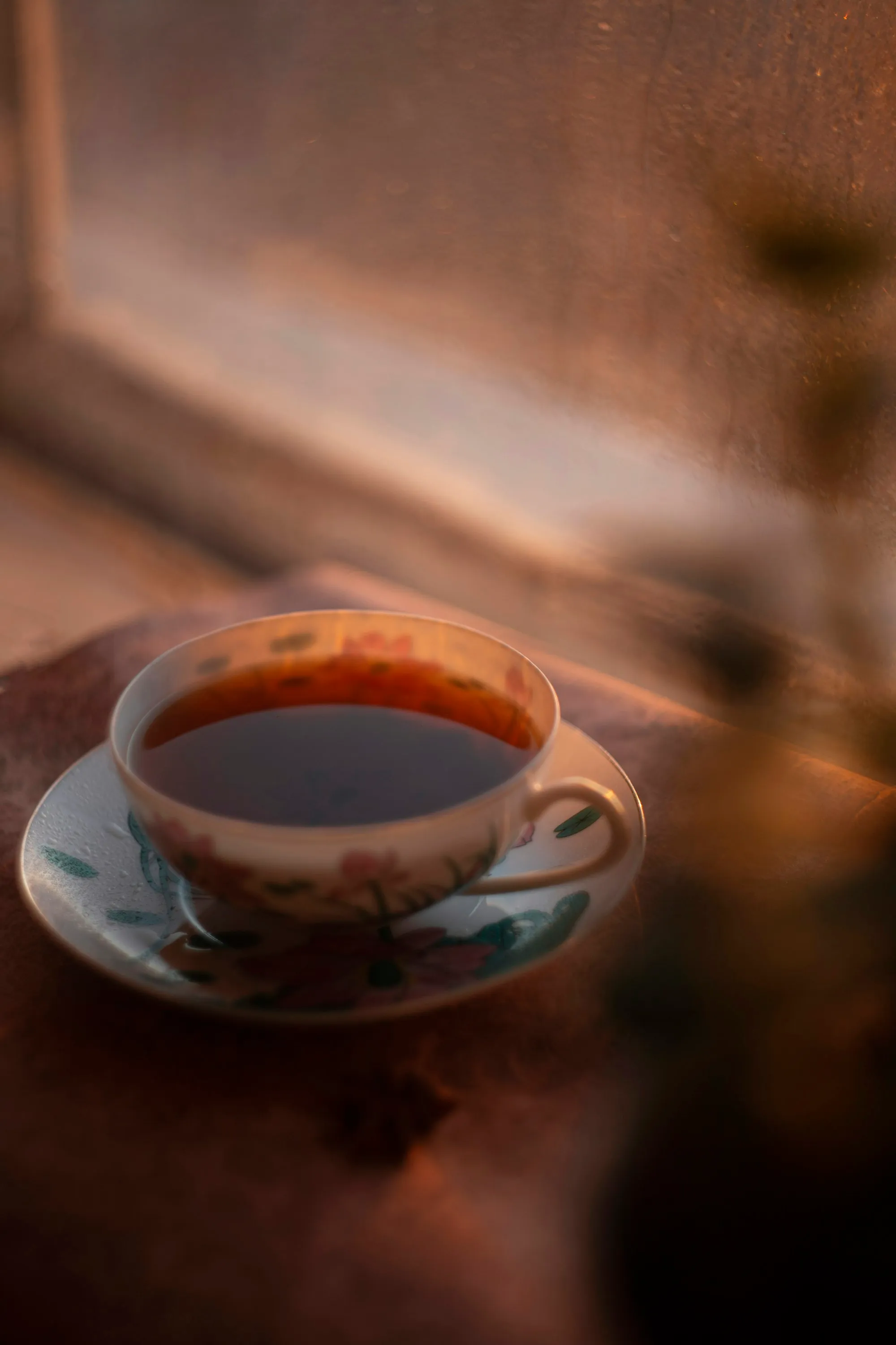 A warm cup by a sunlit window